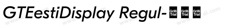 GTEestiDisplay Regul字体转换